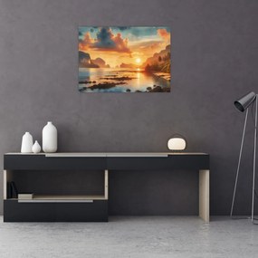Obraz - Widok z plaży (70x50 cm)