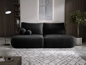 Sofa BLOOM Kanapa z funkcja spania i pojemnikiem w tkaninie APHRODITE 23 kolor CZARNY