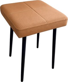 Taboret MAX podstawa czarna : Kolor Stelaża - Czarny , Kolor tkaniny - EKO-SKÓRA - 14D, Typ tkaniny - Eko-skóra