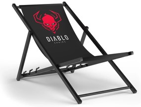Leżak ogrodowy Diablo Chairs, czarny