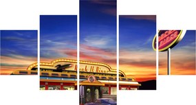 Obraz - Bar wieczorny (125x70 cm)
