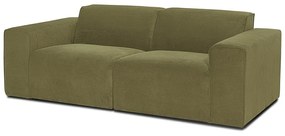 Zielona sztruksowa sofa modułowa Scandic Sting
