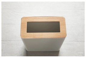 Biały kosz na śmieci YAMAZAKI Rin Square