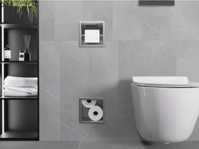 Mexen X-Wall-BP uchwyt na papier toaletowy z magazynkiem, inox - 1914