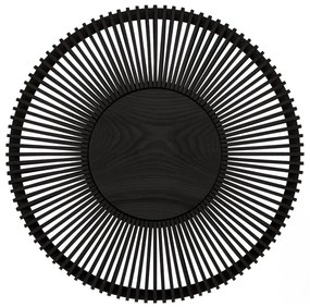 Czarna lampa sufitowa z litego drewna dębowego ø 49 cm Clava Up – UMAGE