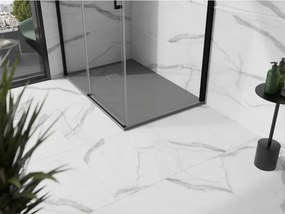 Mexen Stone+ brodzik kompozytowy prostokątny 80 x 70 cm, szary-beton - 44617080