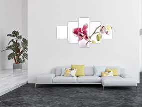Obraz kwiatu orchidei (125x70 cm)