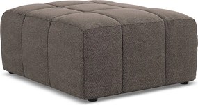 Pufa - z tkaniny bouclé - czekoladowy - ALOHA