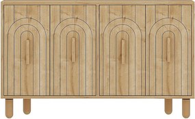 Komoda – 120 cm x 73,6 cm x 29,6 cm – Dąb szafirowy – Płyta wiórowa z powłoką melaminową