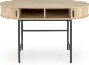 Biurko z owalnym blatem B51 Halmar