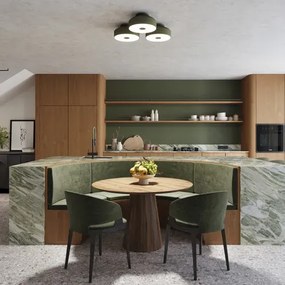 Zielony nowoczesny plafon sufitowy  B9-T45