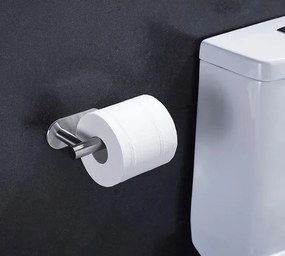 Srebrny minimalistyczny uchwyt na papier do toalety F0-K19