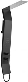 Mexen Yap panel prysznicowy, czarny/chrom - 7612-02-77
