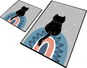 Dywaniki łazienkowe zestaw 2 szt. 60x100 cm Waiten – Foutastic