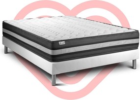 lózka z materacem VITAL POWER ZEN 160 x 190 cm Rama lózka Bialy