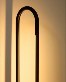 Czarna lampa stojąca LED (wysokość 120 cm) Bow – Kave Home