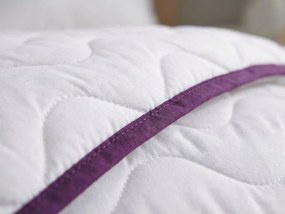 Całoroczna kołdra pikowana STELLA LAVENDER 140x200 cm, biała