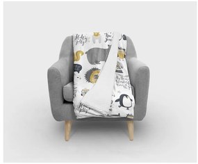 Biały koc dziecięcy 120x180 cm – Oyo home