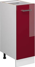 Szafka apteczna czerwony połysk 30x46x81.6 r-line