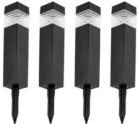 ZESTAW 4x LED Lampa solarna LED/0,06W/1,2V 1xAAA 6000K IP44 100 mAh