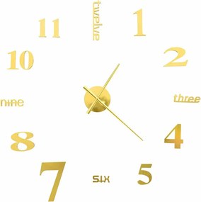 Złoty zegar wiszący 100 cm R6-C64