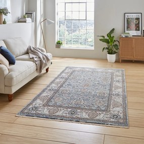 Niebiesko-kremowy dywan 120x170 cm Vintage – Think Rugs