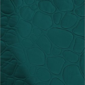 Turkusowa narzuta na łóżko STONE Rozmiar: 200 x 220 cm