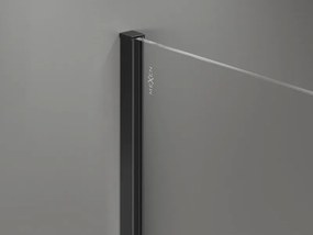 Mexen Kioto-X ścianka prysznicowa Walk-in 60 x 200 cm, grafit 10 mm, czarna - 800-060-101-70-40-X