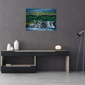 Obraz wodospadów w przyrodzie (70x50 cm)