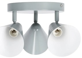 Niebieska lampa sufitowa z metalowym kloszem 34x34 cm Amor – Candellux Lighting