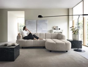 Narożnik VELPA S z elektryczną regulacją siedziska Prawostronny wolnostojący w tkaninie PUENTE 16 WERSAL