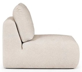 Kremowy fotel z materiału bouclé Mirel – Rodier