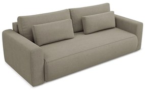 Jasnobrązowa rozkładana/ze schowkiem sofa 238 cm Kapua – Makamii