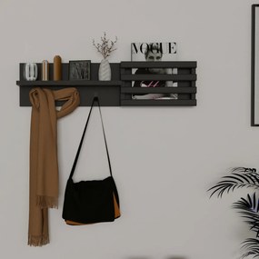 Wieszak ścienny Huso Anthracite