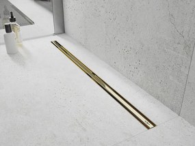 Mexen Flat 360° Slim odpływ liniowy obrotowy 50 cm, złoty - 1541050