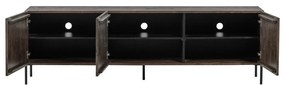 Brązowa szafka pod TV z litego drewna sosnowego 180x56x46 cm Bono – WOOOD