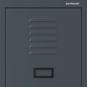 Szafka pracownicza metalowa antracytowa KACPER 1 Plus 400 x 1800 x 500 mm