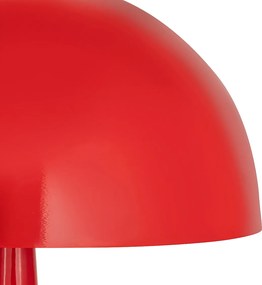 Lampka stołowa grzybek metalowa - Śr. 50 x Wys. 147 cm - Błyszcząca czerwień - RANDALL