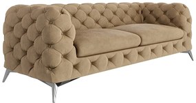 Jasnobrązowa aksamitna sofa 225 cm Chelsea – Ropez