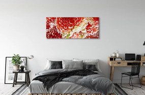 Obraz na płótnie Truskawki w Kroplach Rosy