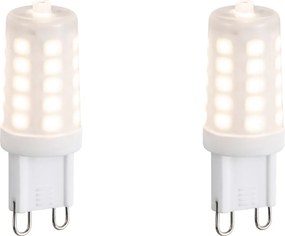Zestaw 2 żarówek LED G9 z możliwością ściemniania, opal, 3W, 250lm, 2700K