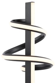 Designerska lampa stołowa czarna z możliwością ściemniania LED - Rolla Nowoczesny Oswietlenie wewnetrzne