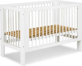 Łóżeczko dziecięce Olivia 120x60 z funkcją sofki, kolor biały