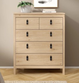 Nowoczesna komoda pokojowa z szufladami Madrid 3+2, jackson hickory