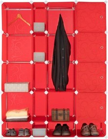 Czerwony regał RED RACK HIGH- system wtykowy