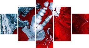 Obraz abstrakcyjnych plam (125x70 cm)