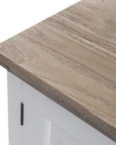 Szafka RTV Brighton 150x40x65cm white&amp;natural
