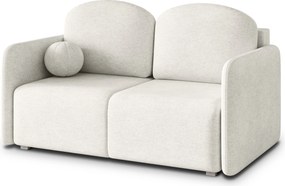 Masseno Sofa SUVI II z funkcją spania i pojemnikiem na pościel, Rozkładana sofa - Kremowy, NEVE 02