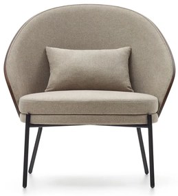 Jasnobrązowy fotel Eamy – Kave Home