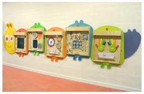 Masterkidz system do montażu 5 ściennych tablic edukacyjnych flex - gąsienica